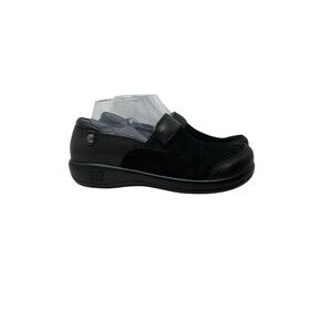 Alegria Nursing Shoes Women’s Size 9 US 39 Keli Black Suede Leather Slip On Work